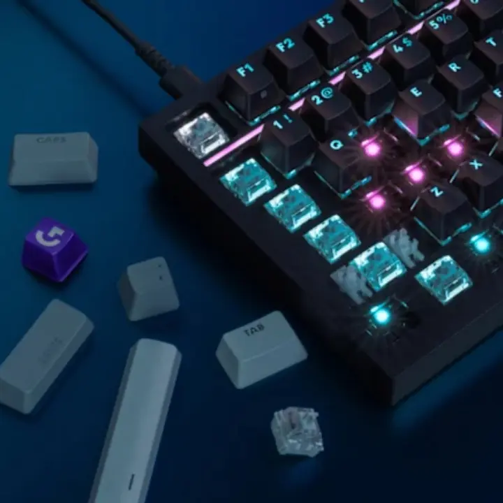 Logitech G316 X 98 Meluncur, Keyboard Gaming Thocky dengan Sensor 8 kHz untuk Gamer Kompetitif
