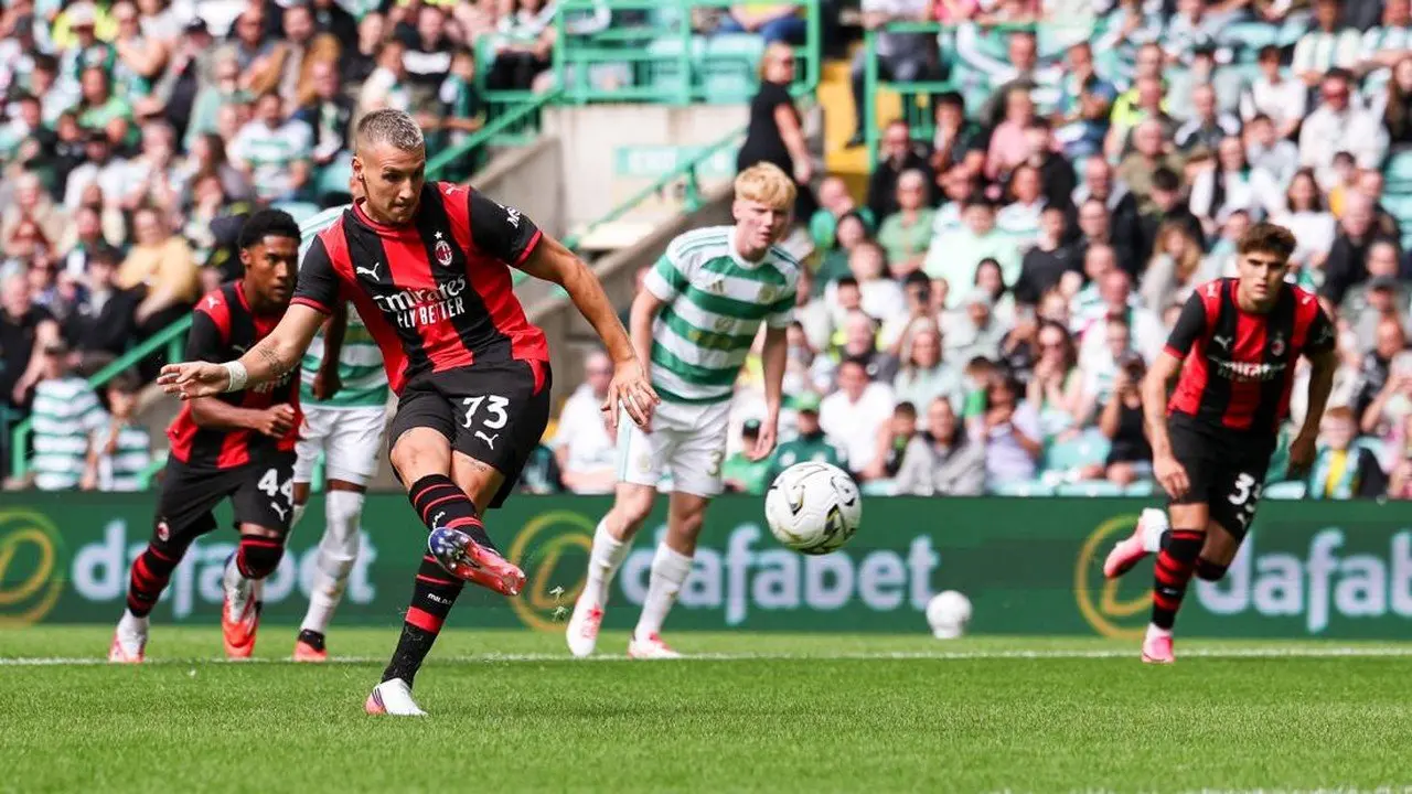 AC Milan Bangkit dari Ketertinggalan, Tahan Imbang Celtic 2-2 di Laga Pramusim
