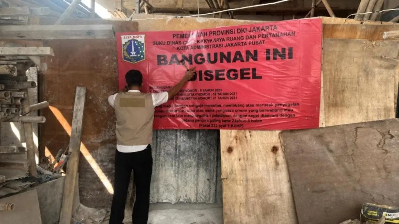Bangunan 6 Lantai di Gambir Kembali Disegel karena Langgar Izin