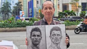Bertemu Wan, Supir Taksi Kuala Lumpur yang Menggambar Cristiano Ronaldo Pakai iPad