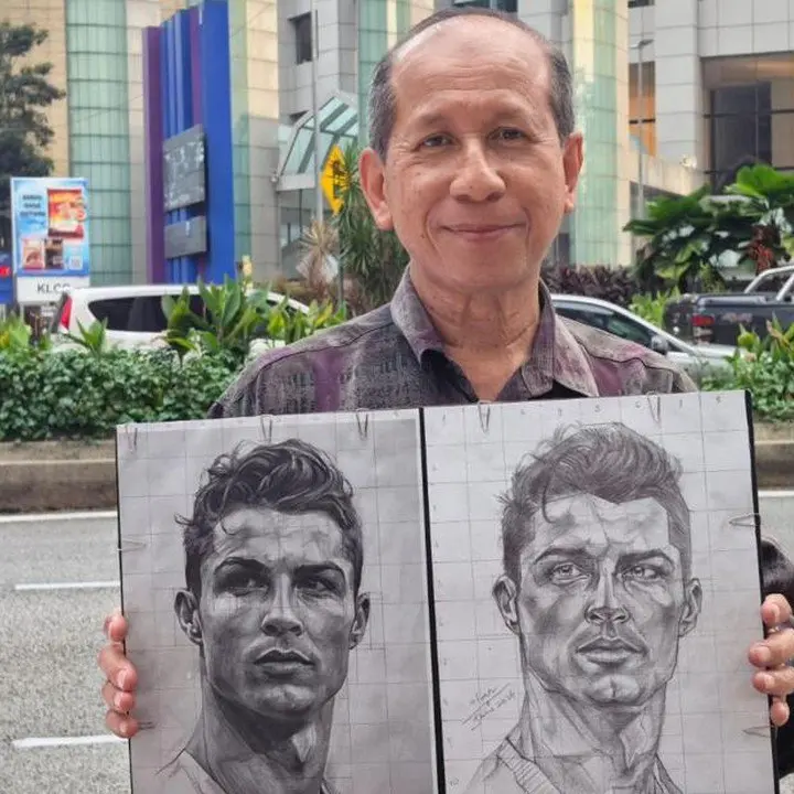 Bertemu Wan, Supir Taksi Kuala Lumpur yang Menggambar Cristiano Ronaldo Pakai iPad