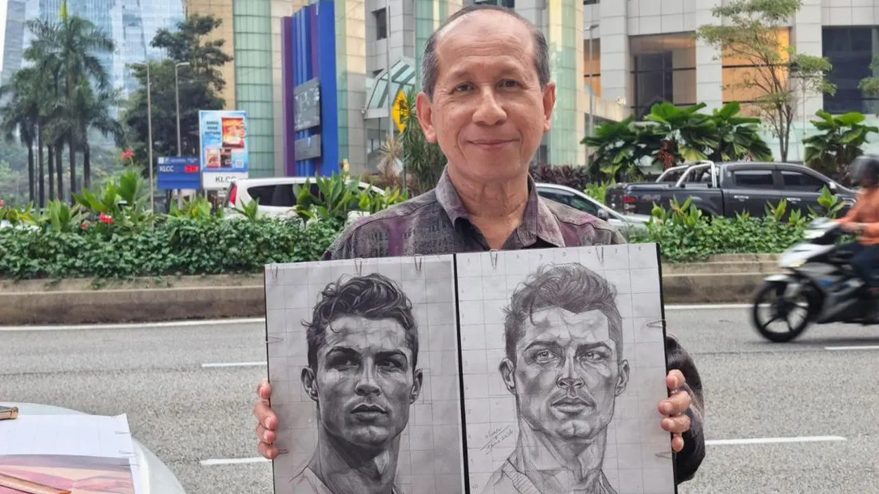 Bertemu Wan, Supir Taksi Kuala Lumpur yang Menggambar Cristiano Ronaldo Pakai iPad