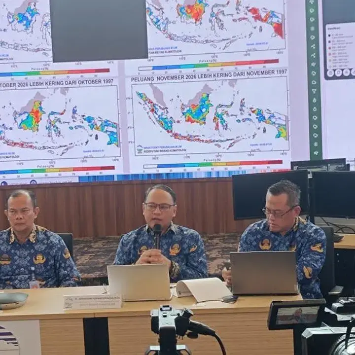 BMKG: Musim Hujan Diprediksi Meluas November 2026, El Nino Berakhir Awal 2027