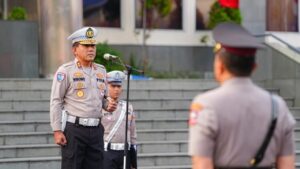 Kakorlantas Lantik PJU Korlantas, Tekankan Kekompakan dan Filosofi Singkong