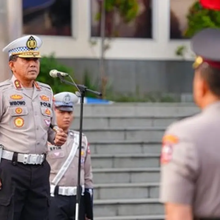Kakorlantas Lantik PJU Korlantas, Tekankan Kekompakan dan Filosofi Singkong