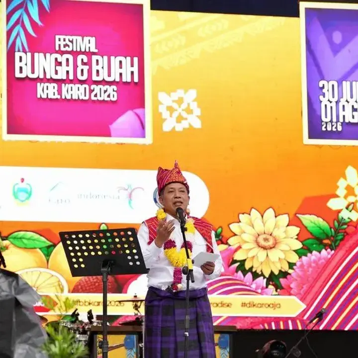 Festival Bunga dan Buah Karo 2026 Dipuji Menkop sebagai Ajang Promosi Potensi Pertanian Unggulan