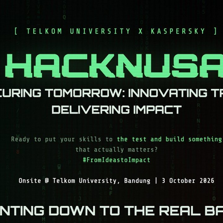 HackNusa: Hackathon Keamanan Siber Kolaborasi Telkom University dan Kaspersky Dibuka