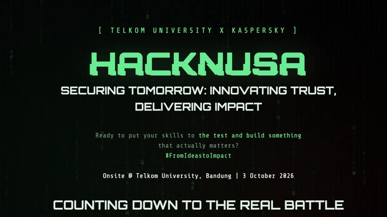 HackNusa: Hackathon Keamanan Siber Kolaborasi Telkom University dan Kaspersky Dibuka