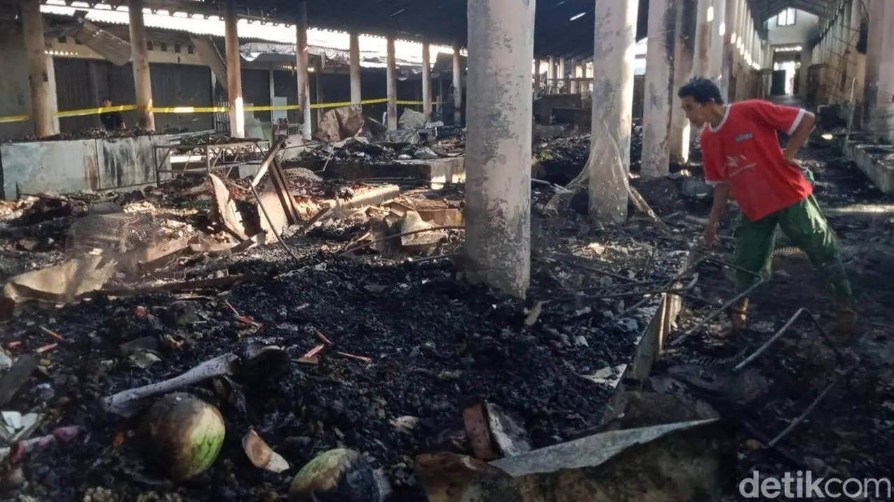 Kebakaran Pasar Bayat Klaten: 101 Pedagang Rugi Miliaran Rupiah