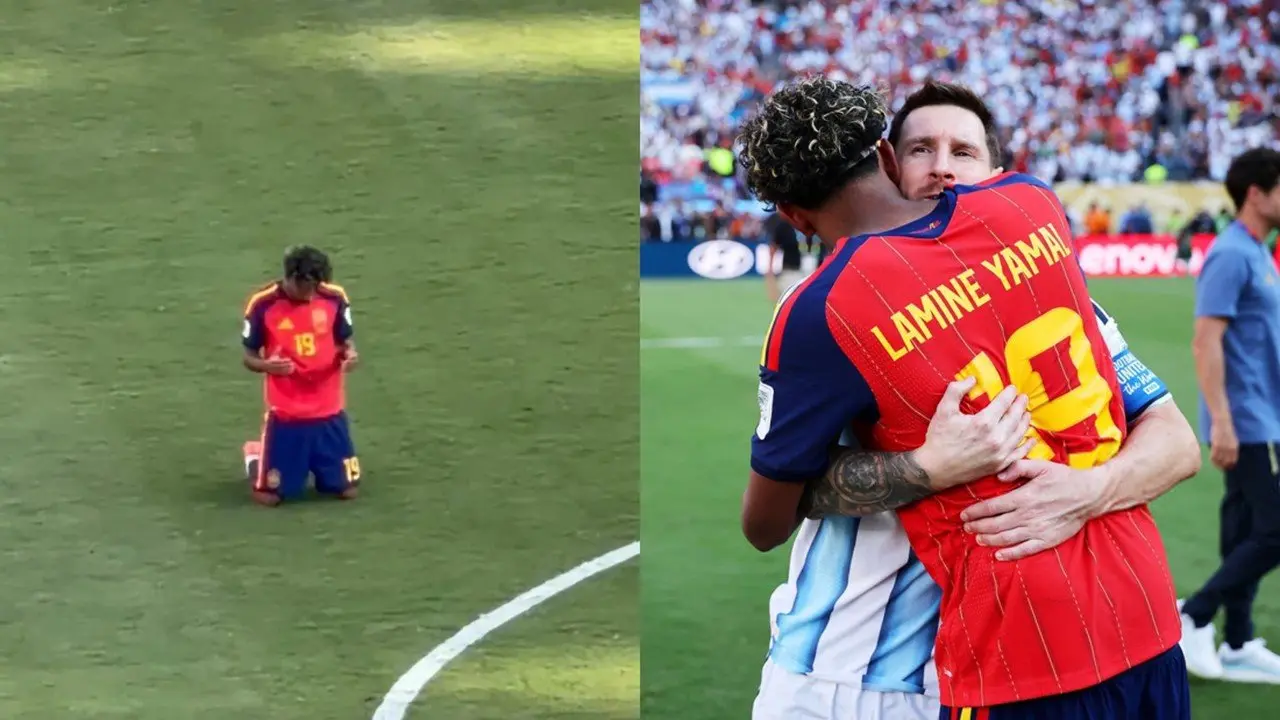 Momen Emosional Lamine Yamal: Doa Syukur dan Pelukan Hangat untuk Lionel Messi