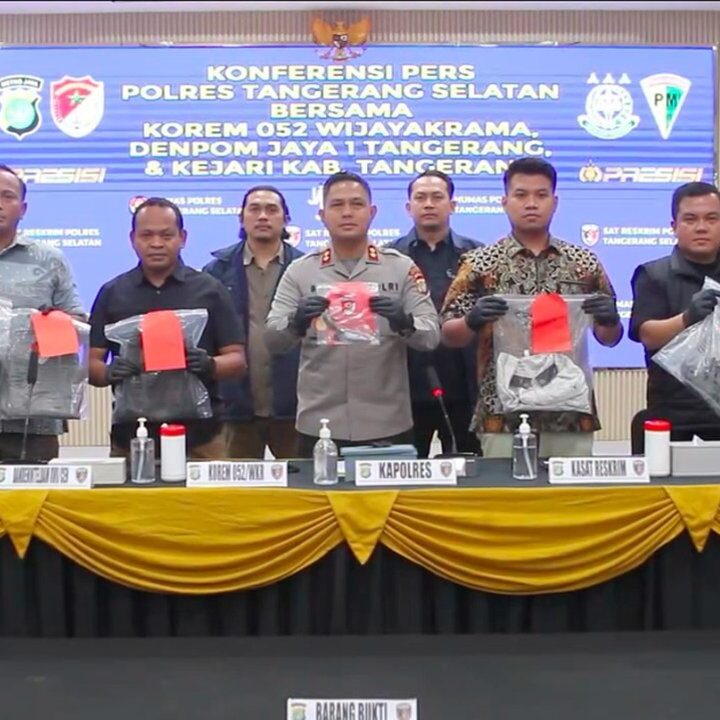 Polda Tangsel Ungkap 4 Klaster Peran Tersangka Pengeroyokan Prajurit TNI