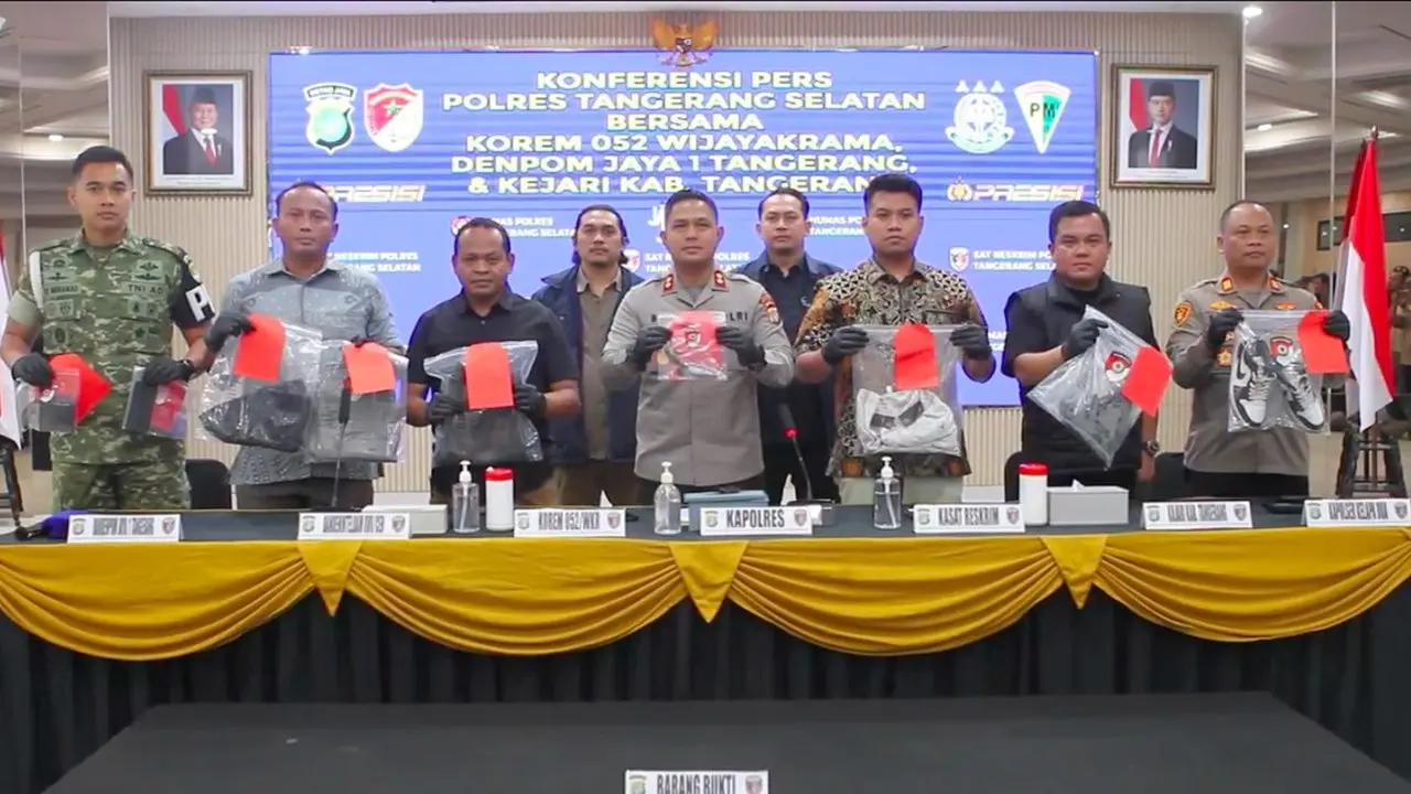 Polda Tangsel Ungkap 4 Klaster Peran Tersangka Pengeroyokan Prajurit TNI