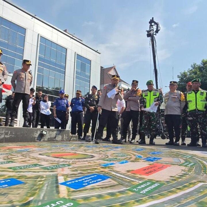 Polres Bogor Matangkan Pengamanan Laga Timnas Indonesia vs Kamboja Lewat Simulasi TFG