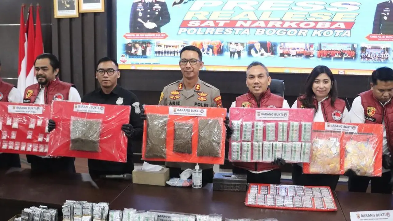 Polresta Bogor Ungkap 61 Kasus Narkoba dalam 3 Bulan, Ribuan Obat Keras Disita