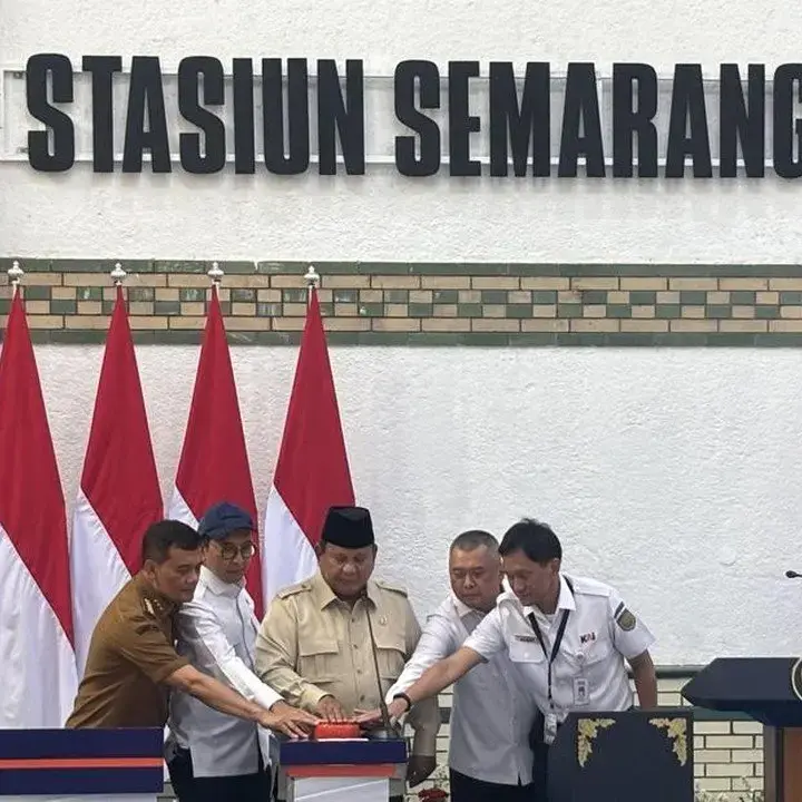 Prabowo Resmikan Stasiun Semarang Tawang, Tekankan Transformasi dan Pelestarian Budaya
