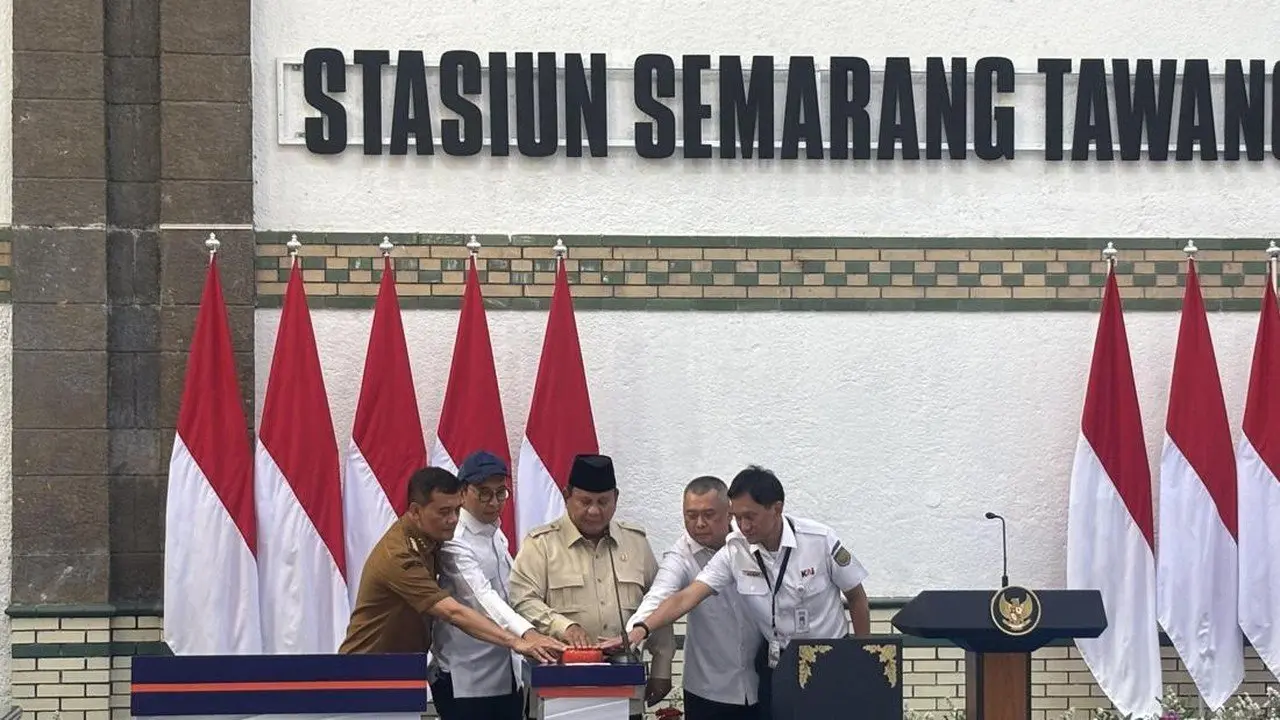 Prabowo Resmikan Stasiun Semarang Tawang, Tekankan Transformasi dan Pelestarian Budaya