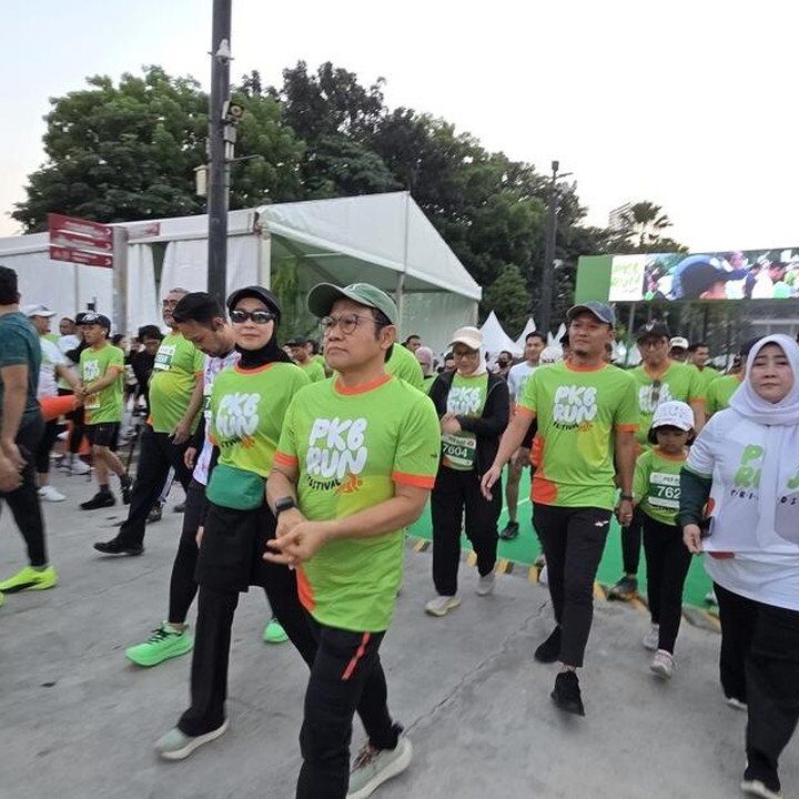 Ribuan Pelari Ramaikan PKB Run Bersama Cak Imin di GBK