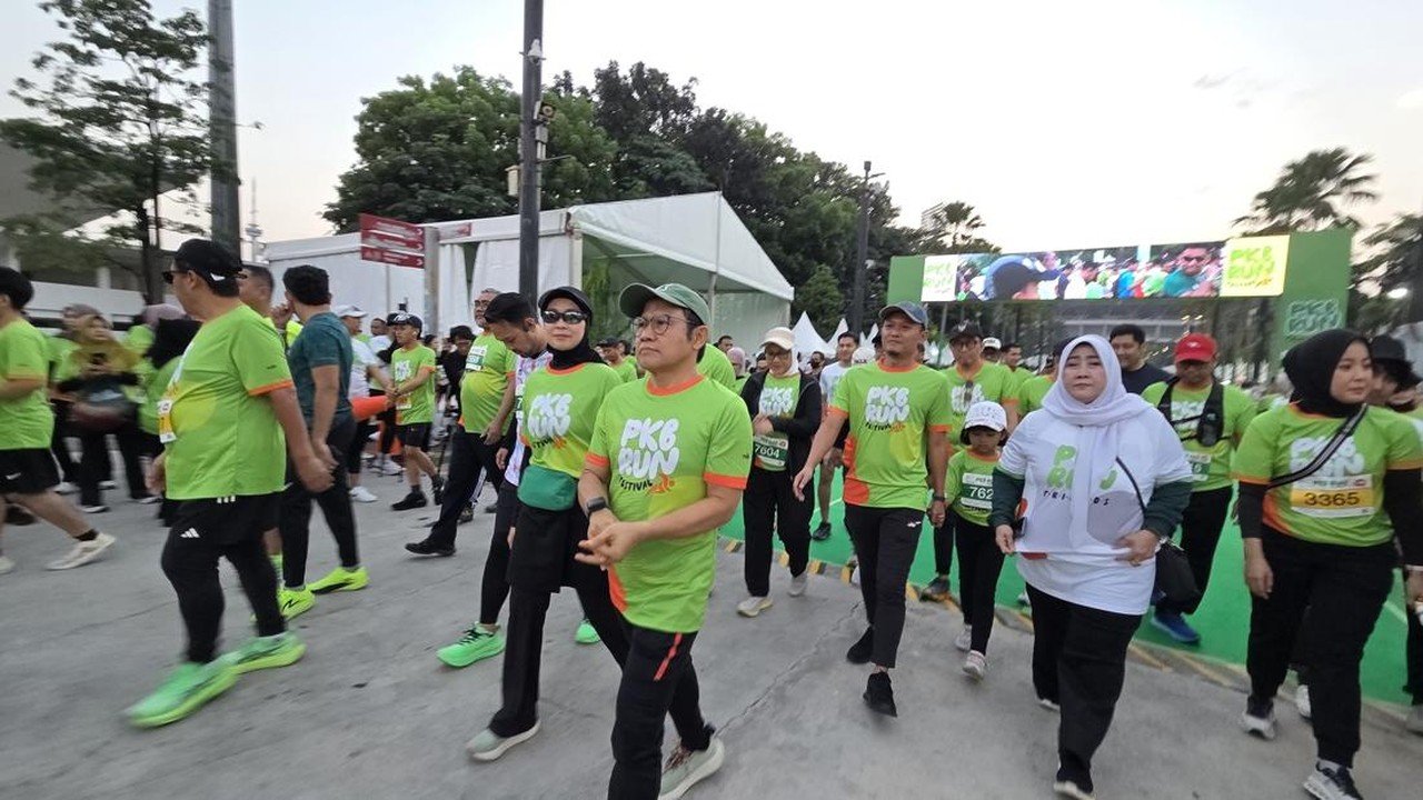 Ribuan Pelari Ramaikan PKB Run Bersama Cak Imin di GBK