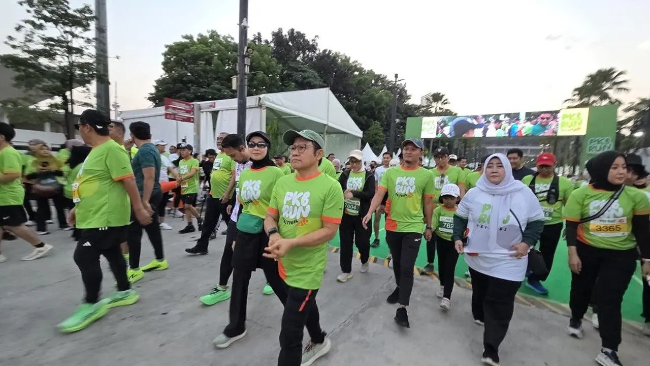 Ribuan Pelari Ramaikan PKB Run Bersama Cak Imin di GBK