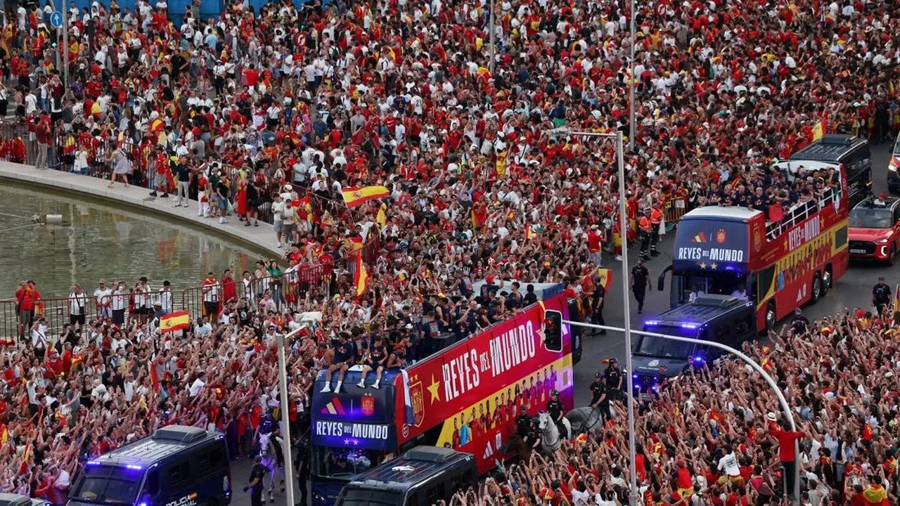 Spanyol Rayakan Gelar Juara Piala Dunia 2026 di Madrid
