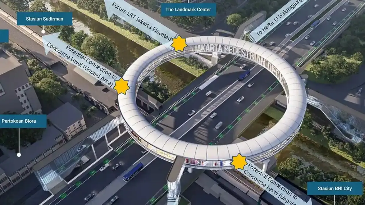 Jembatan Donat Dukuh Atas Rp361 M Disiapkan Jadi Ikon Baru Jakarta, Hubungkan Enam Moda Transportasi