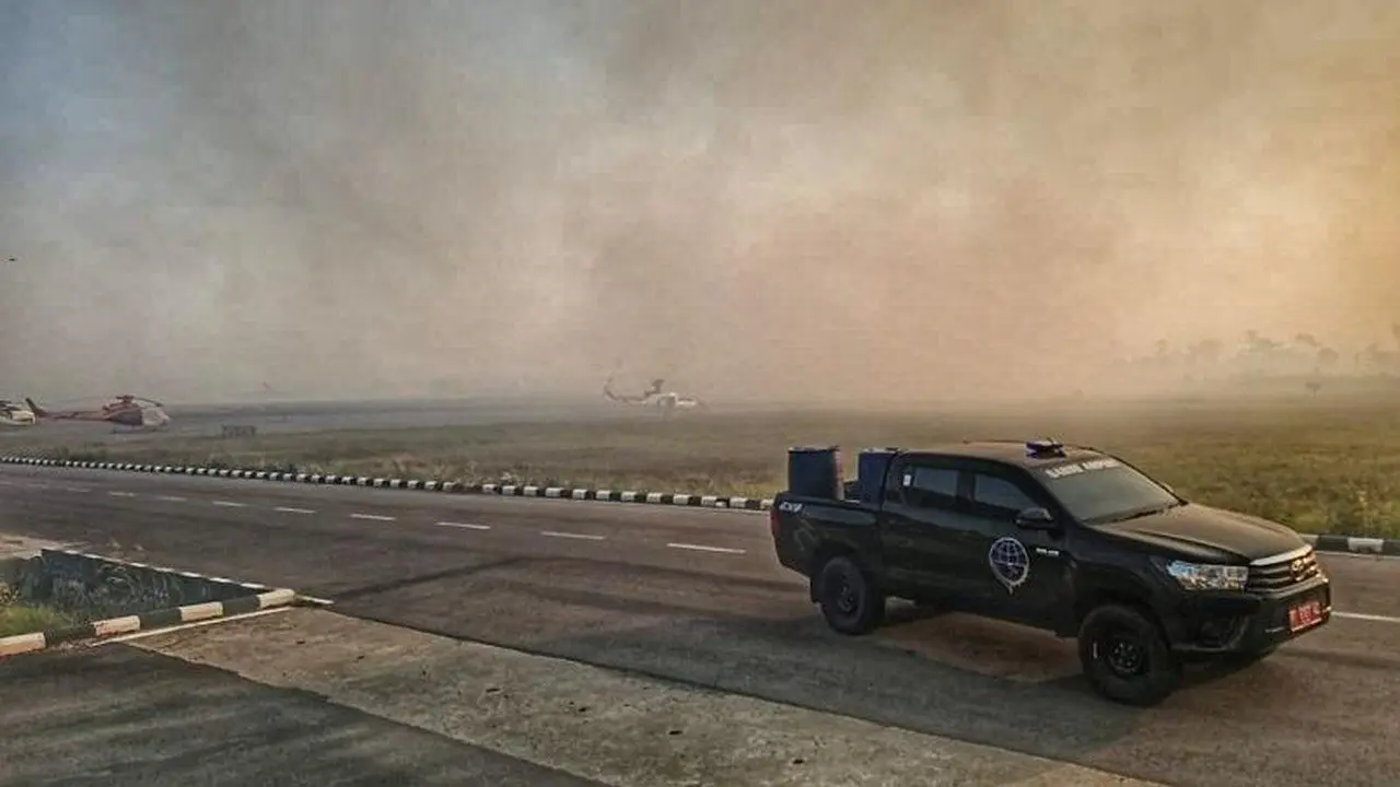 Asap Karhutla di Nabire Lumpuhkan Penerbangan, 2 Pesawat Batal Mendarat