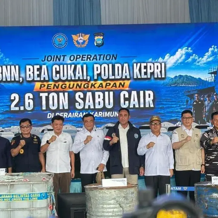 Indonesia Tegas Tolak Jadi Pasar Narkoba Setelah Gagalkan 2,6 Ton Sabu Cair
