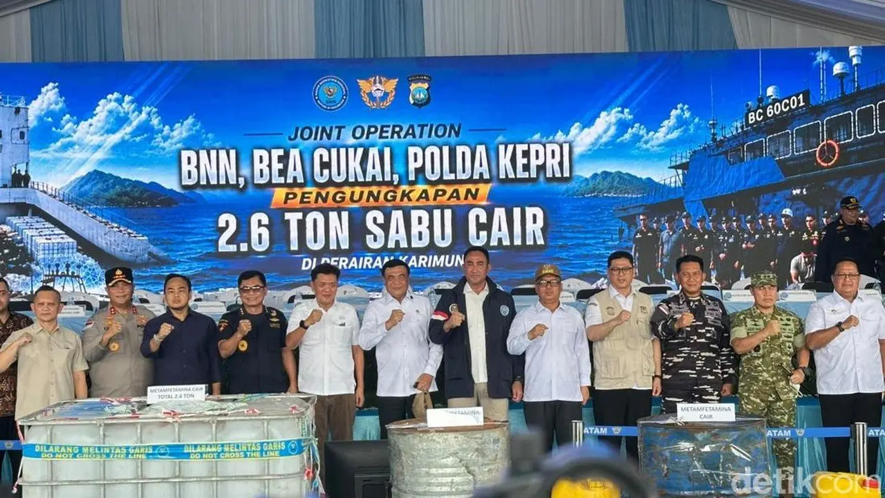 Indonesia Tegas Tolak Jadi Pasar Narkoba Setelah Gagalkan 2,6 Ton Sabu Cair