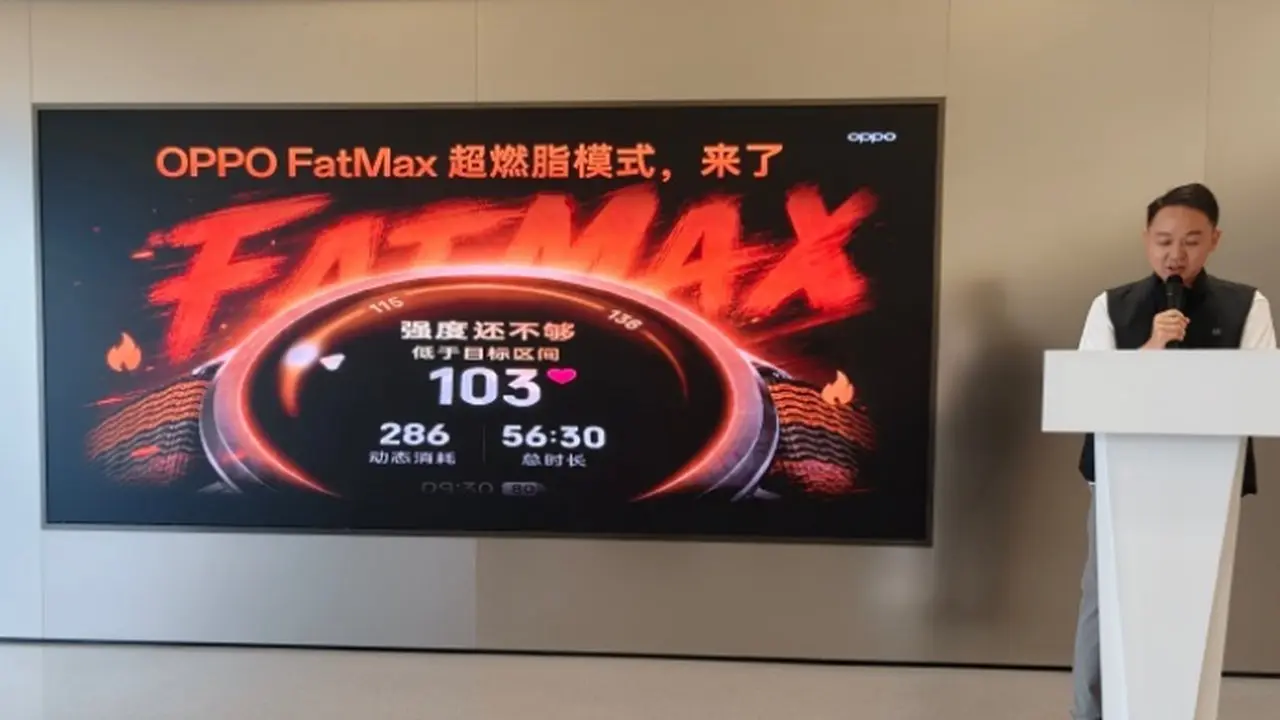 Oppo Hadirkan Mode FatMax, Hitung Ulang Zona Pembakaran Lemak Anda