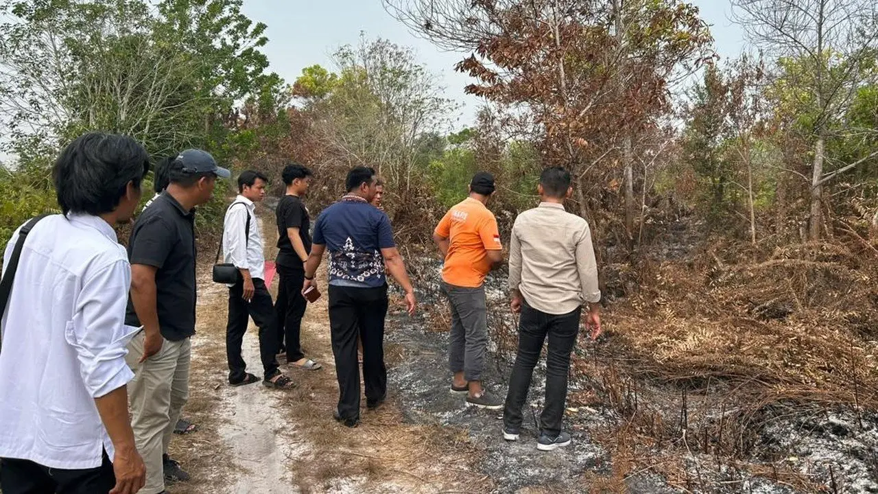 Pria Senter Tertangkap Bakar Lahan di Palangka Raya Setelah Dipergoki Bocah