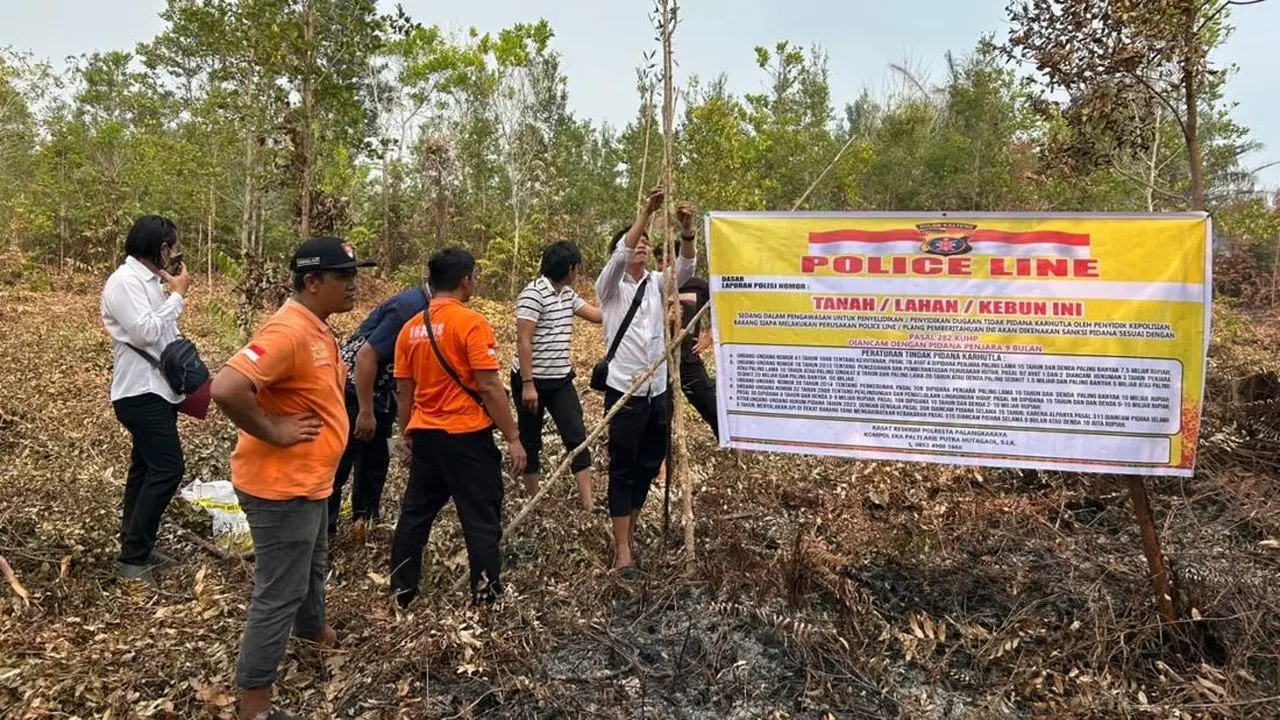 Pria Senter Terungkap Bakar Lahan di Kalteng untuk Dibuka