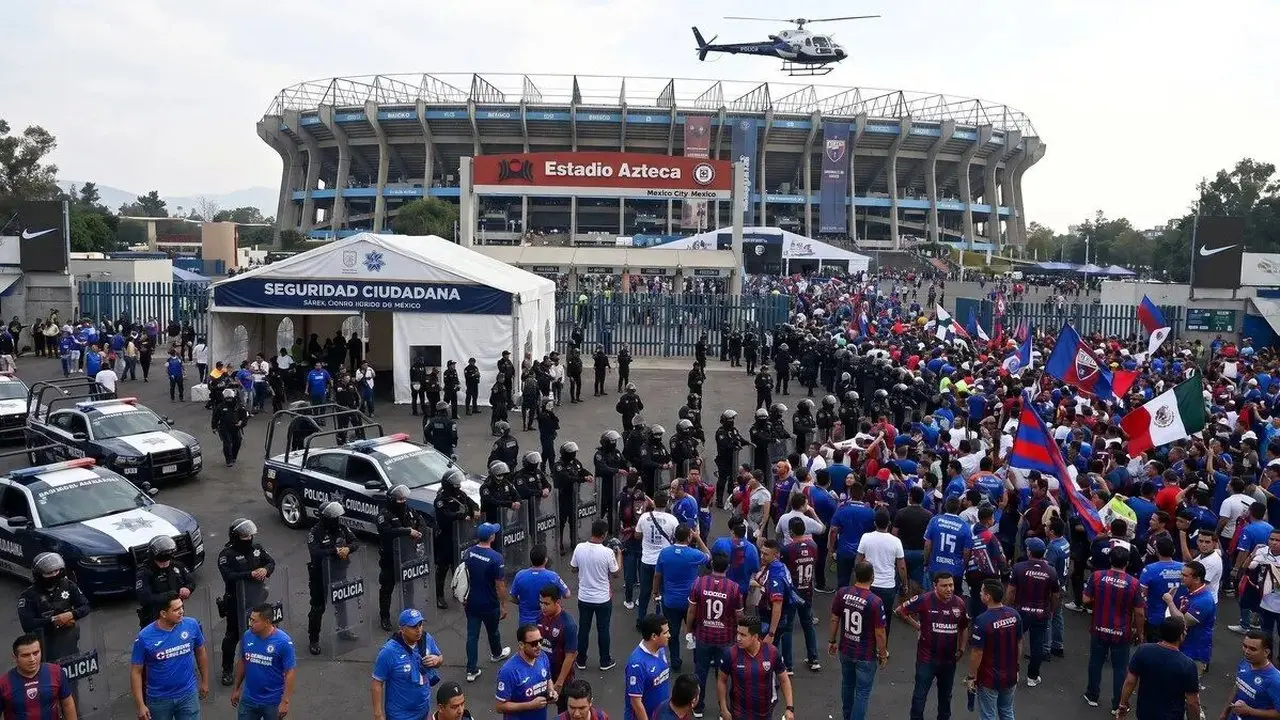 Ribuan Polisi Amankan Laga Cruz Azul vs Atlante di Stadion Azteca