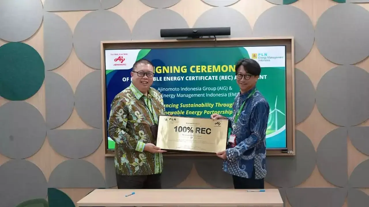 Ajinomoto Indonesia Perkuat Komitmen Energi Bersih dengan Perpanjangan Sertifikat Energi Terbarukan