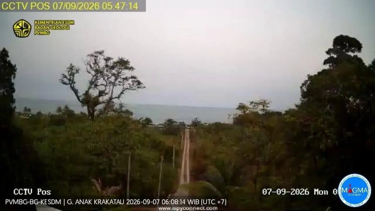 Anak Krakatau Kembali Erupsi, 4 Gempa Hembusan Tercatat dalam 6 Jam