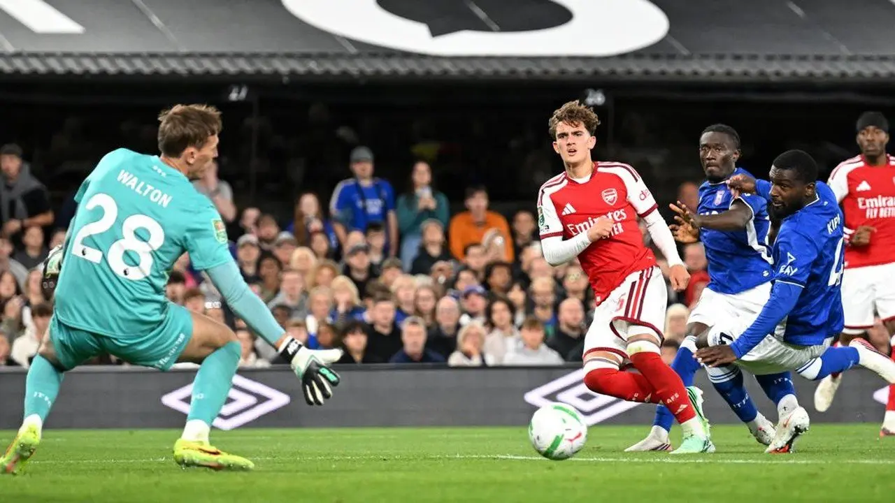 Arsenal Lolos ke Babak Keempat Carabao Cup Usai Kalahkan Ipswich 4-2
