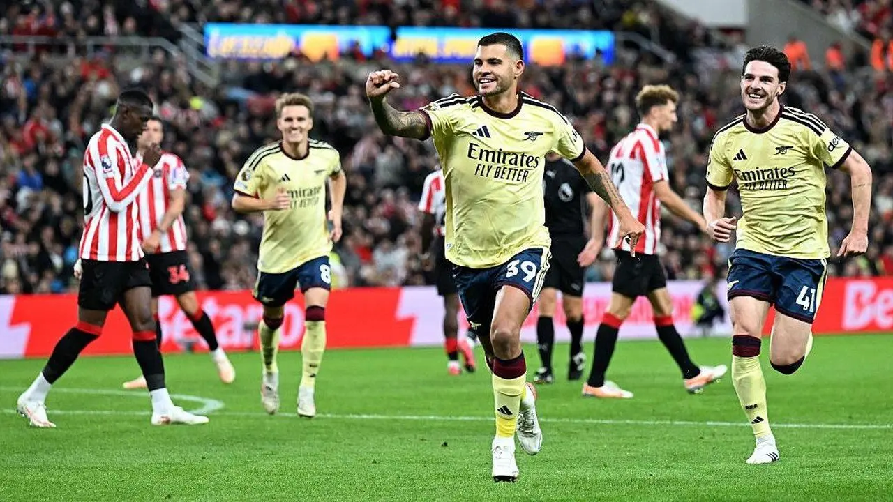 Arsenal Puncaki Klasemen Liga Inggris Usai Kalahkan Sunderland 2-0