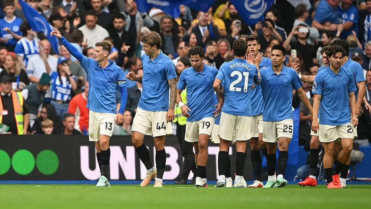 Arsenal Tertinggal 0-2 dari Brighton di Babak Pertama Liga Primer