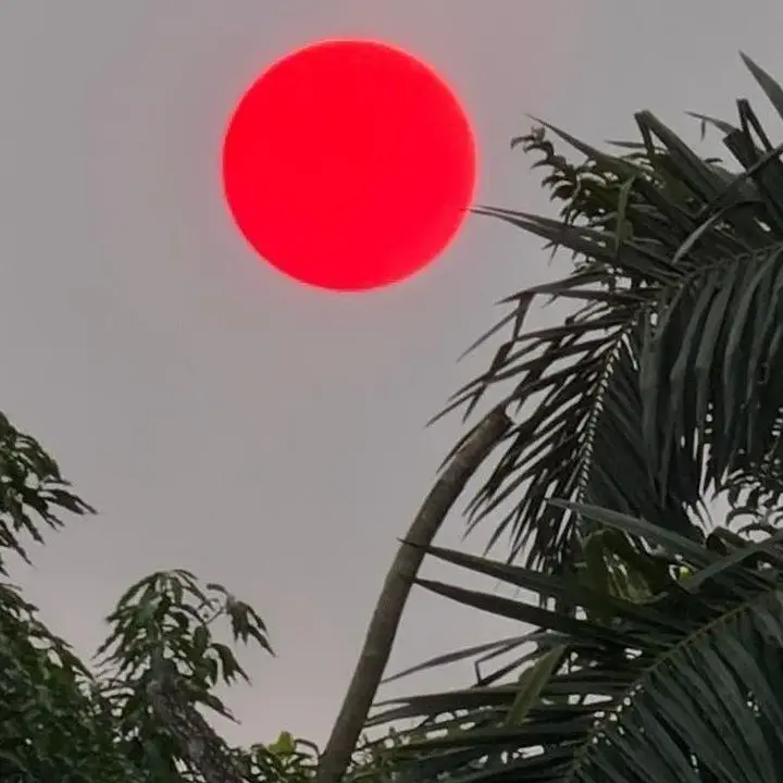 BMKG Ungkap Penyebab Matahari Tampak Merah Pekat di Langit Medan