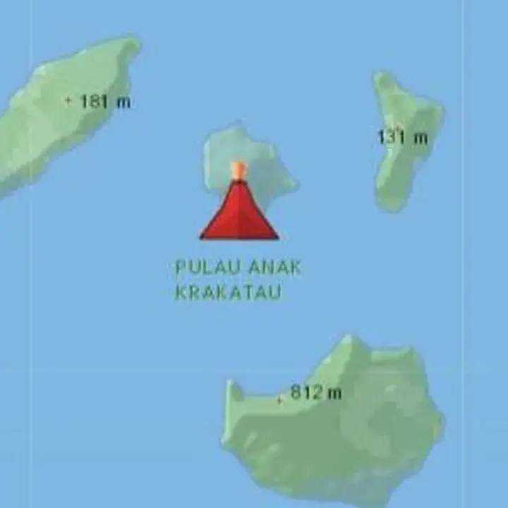 Gunung Anak Krakatau Kembali Erupsi, Abu Vulkanik Bergerak Menjauhi Indonesia