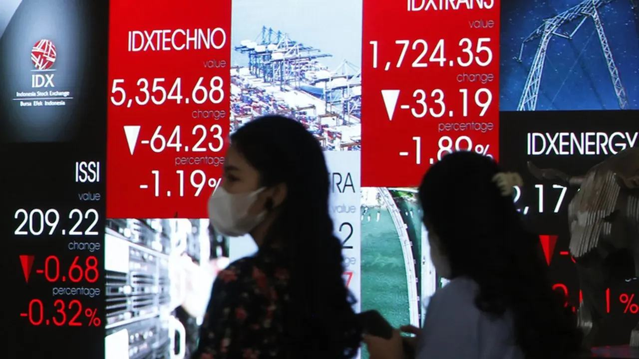 IHSG Merosot, Namun Empat Saham Cetak Penguatan Tertinggi Hingga 34%