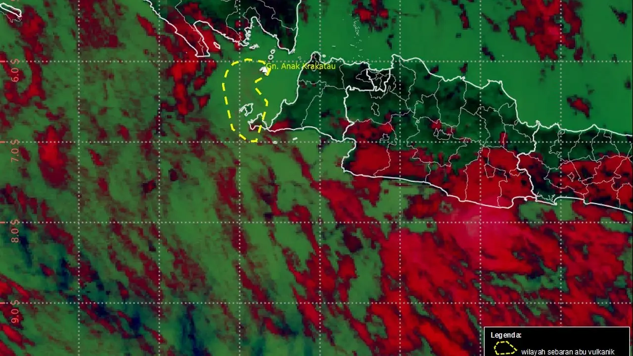 Intensitas Erupsi Anak Krakatau Berkurang, Abu Vulkanik Bergerak Menjauhi Indonesia