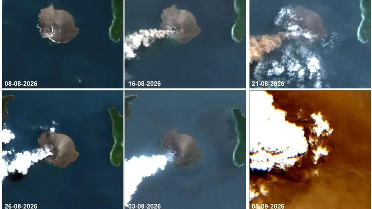 Jejak Erupsi Anak Krakatau Terekam Citra Satelit BIG