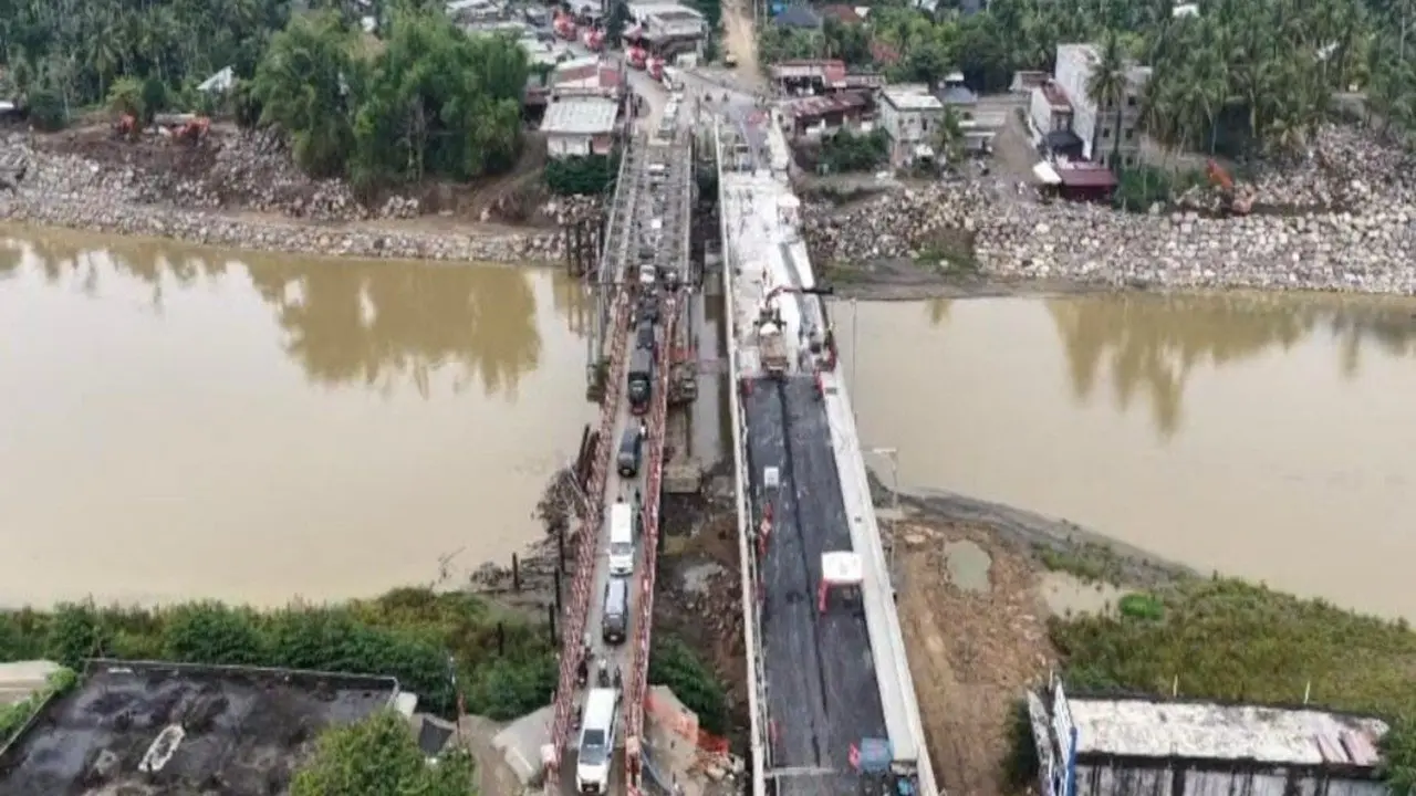 Jembatan Krueng Tingkeum & Teupin Mane di Aceh Hampir Tuntas, Akses Logistik Segera Pulih