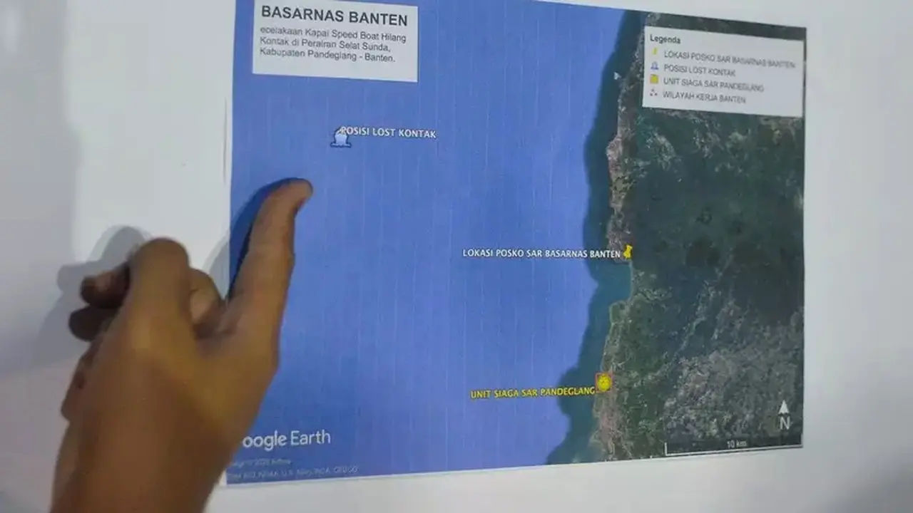 Jurnalis Hilang Kontak di Selat Sunda, Pencarian Diperluas ke Utara