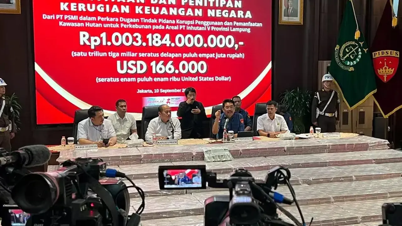 Kejagung Sita Uang Rp 1 Triliun Lebih dan Dolar AS Terkait Korupsi Hutan Lampung