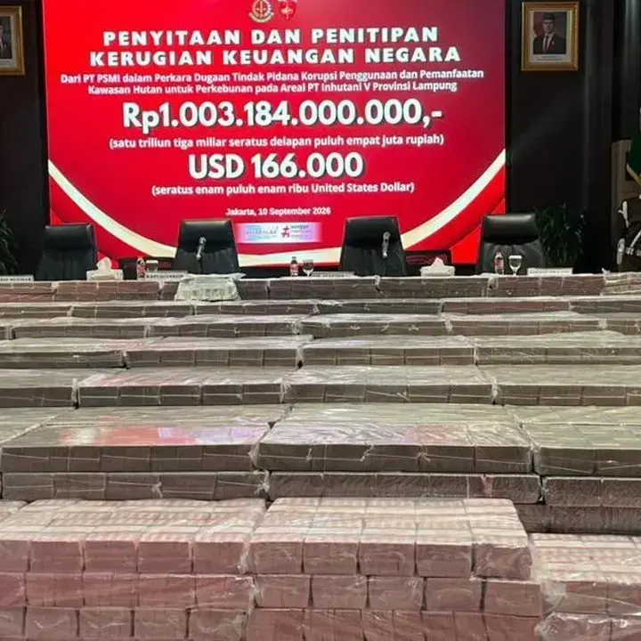 Kejagung Sita Uang Rp 1 Triliun Lebih Terkait Kasus Korupsi Hutan Lampung