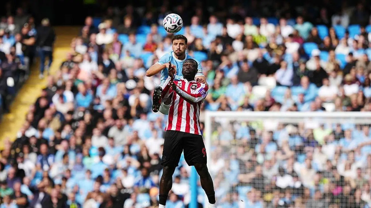Man City Unggul 3-2 atas Sunderland di Babak Pertama Liga Inggris