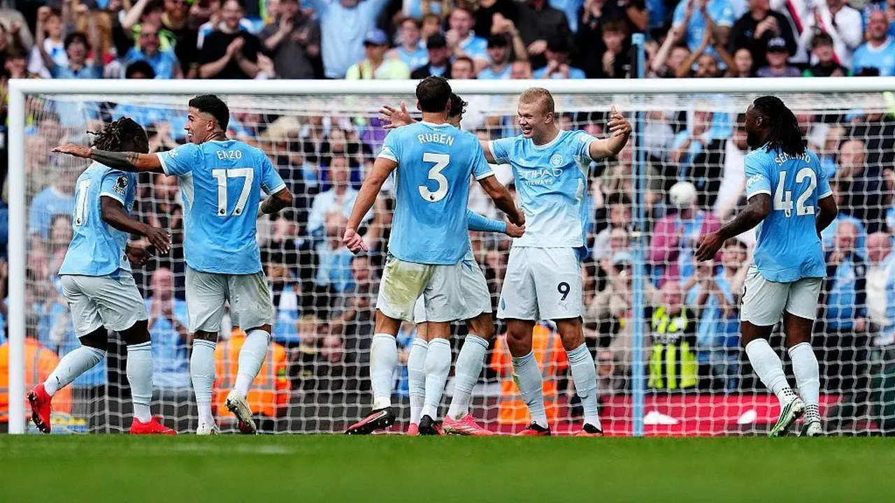 Manchester City Pertahankan Rekor Sempurna di Liga Inggris