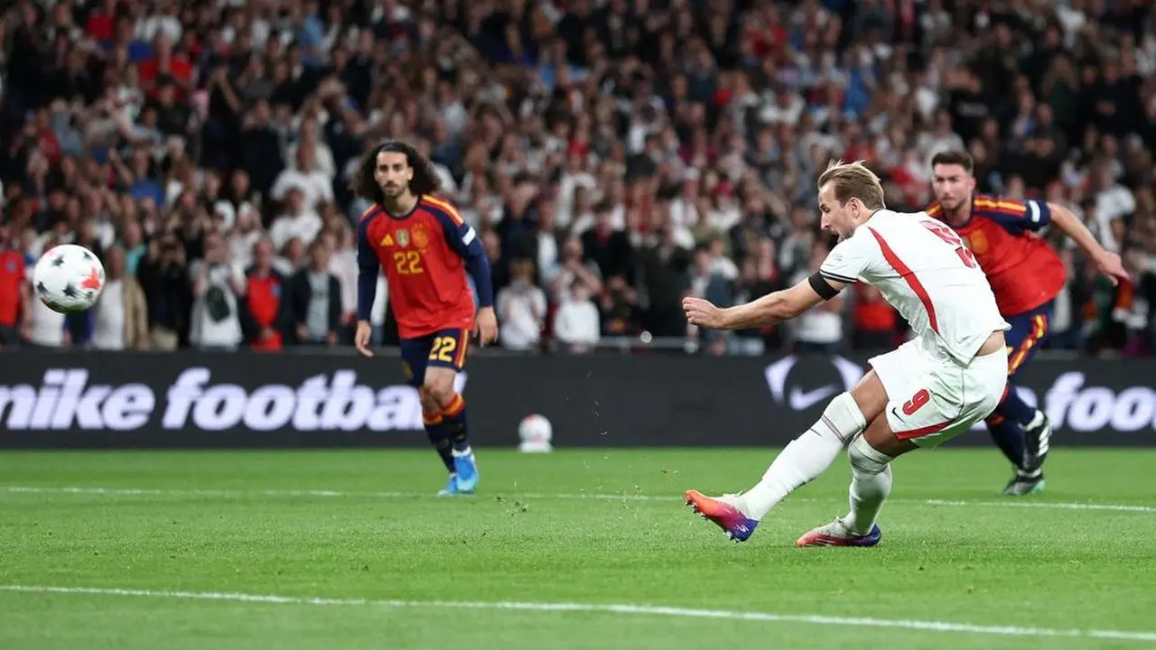 Penalti Gagal Harry Kane Bawa Inggris Kalah dari Spanyol di UEFA Nations League