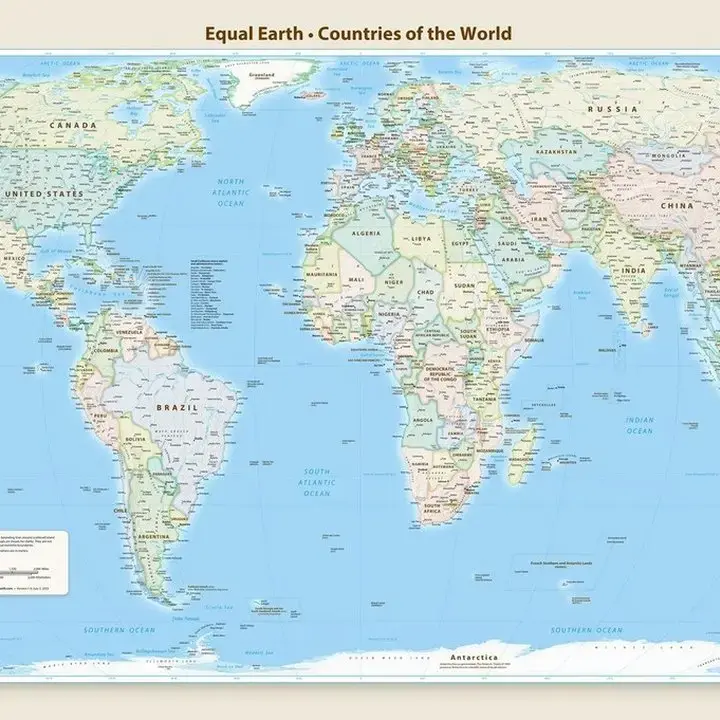 Peta Equal Earth: Alternatif Proporsional yang Didukung PBB Pengganti Mercator?